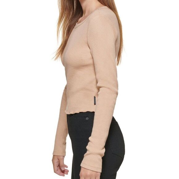 Calvin Klein Jeans Cropped Crewneck Top - Picture 4 of 5